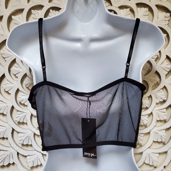 Sheer Corset Strappy Tank by Nasty Gal Collection NWT Size 12 - Picture 4 of 11